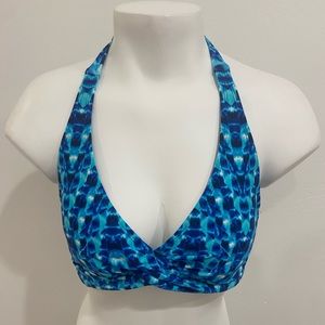 Athleta Blue Bikini Top Size 36 B/C